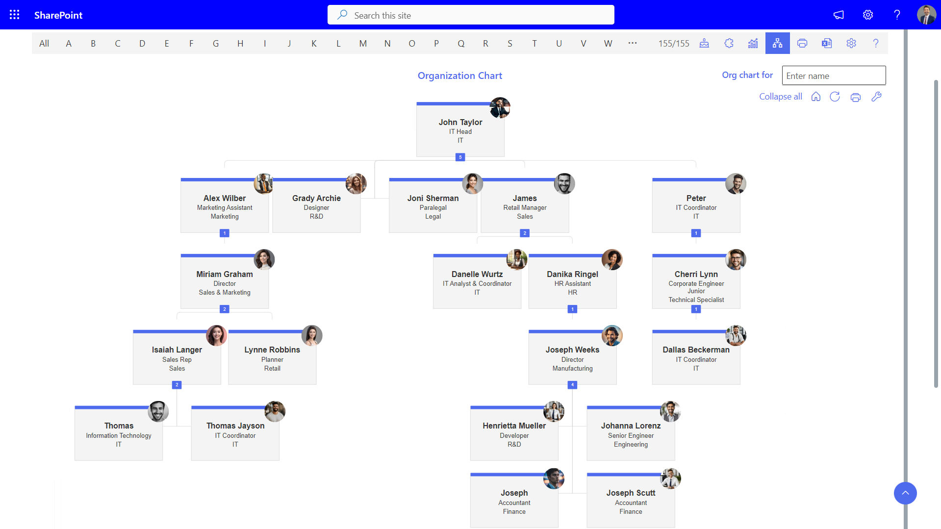 best-sharepoint-employee-directory-employee-directory-365